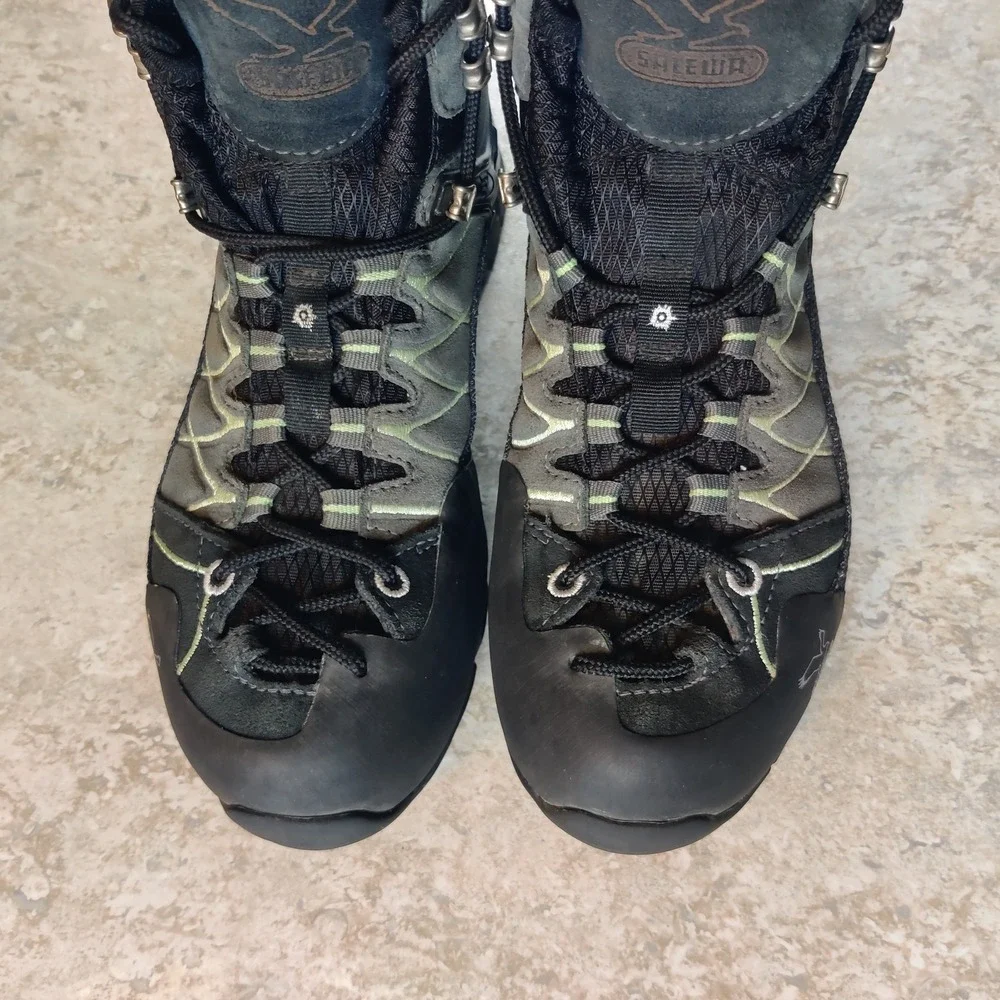 Salewa Alp Train Mid GTX Pelle Hiking Boots Gore-Tex Women's 8‎ * Barely Worn.